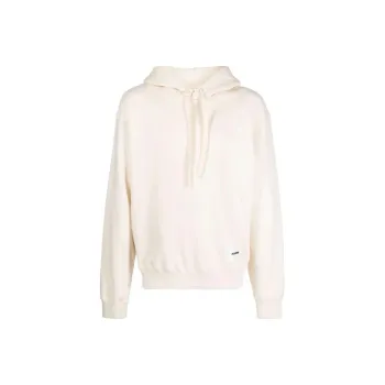 JIL SANDER + Logo Patch Drawstring Hoodie