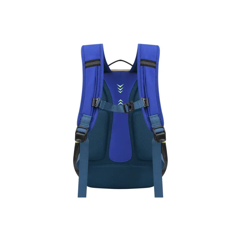 YOME Polyester Backpack Regular Unisex Ink Black/Lithospermum Pink/Light Coffee/Cloisonne Blue-18