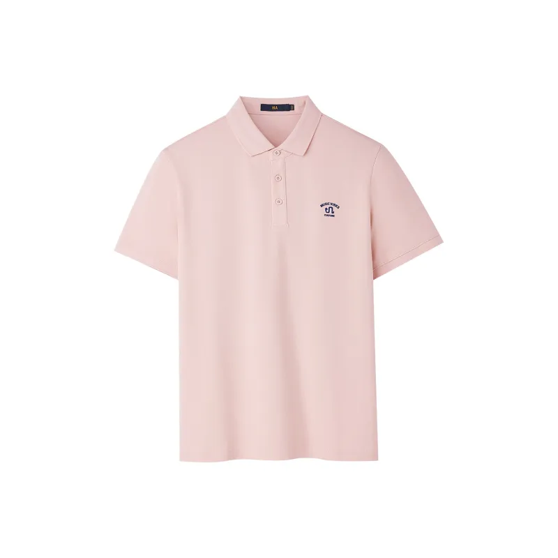 HLA Polo Shirts Men Pink H1-0