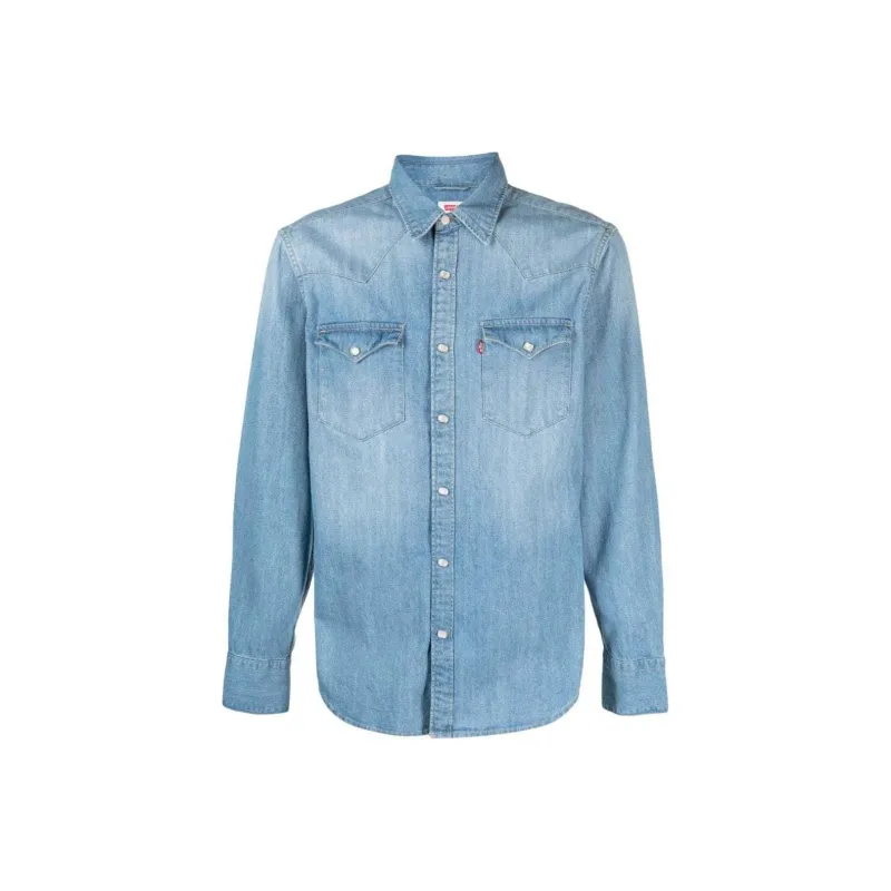 Levis Barstow Denim Western Shirt-0
