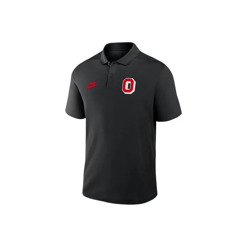 Nike Ohio State Buckeyes Primetime Victory Legacy Vault Logo Men's Nike Dri FIT College Polo-0
