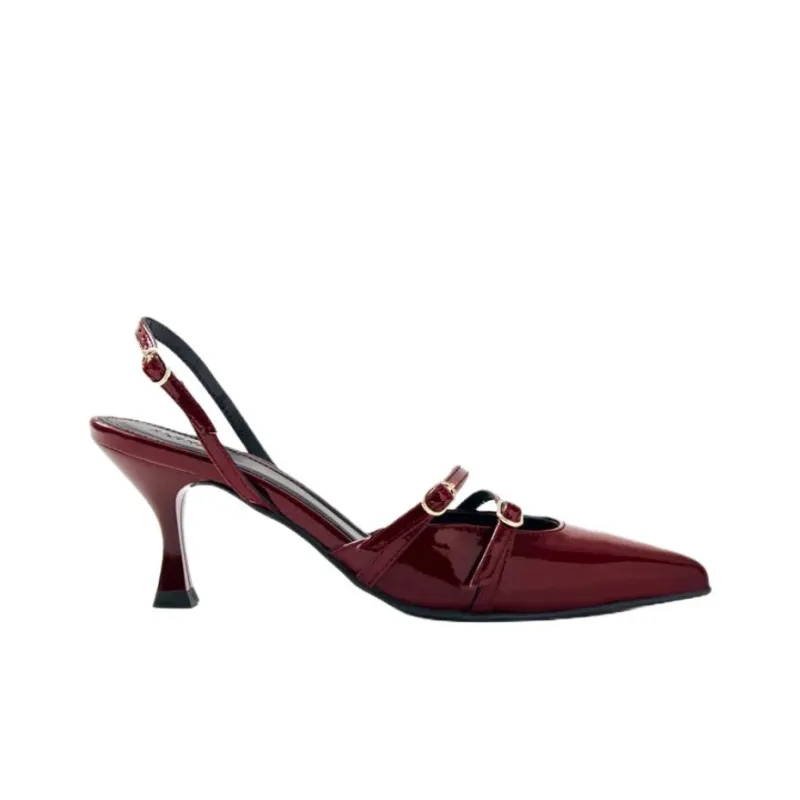 ALOHAS Joelle Slim Heel High Heels 7.5cm Women's Burgundy-1