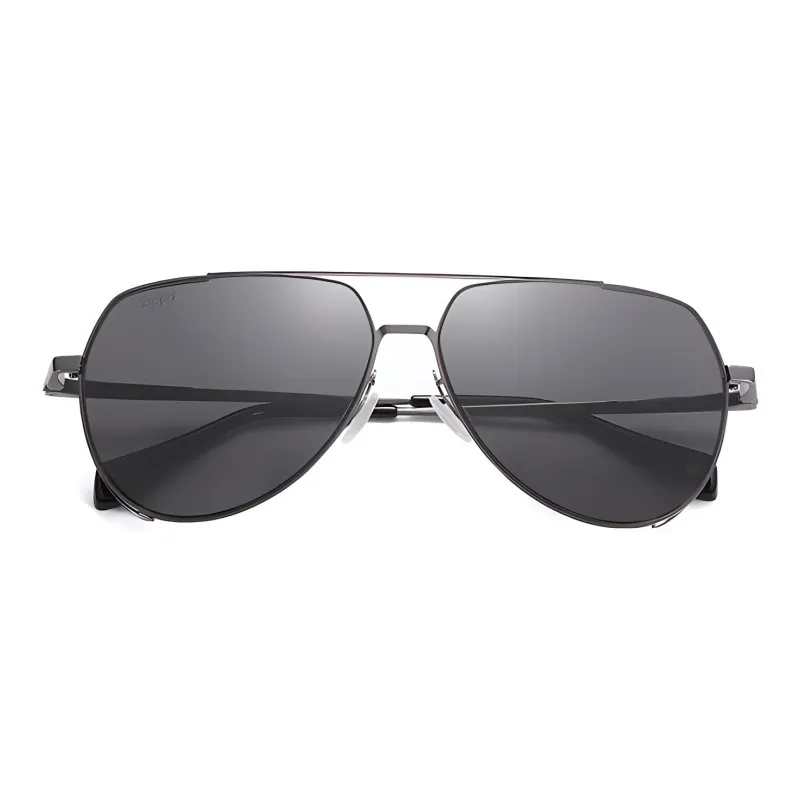 ZIPPO Aviator Sun Protection Sunglasses Unisex BK-Matte Black/GY-Antique Copper Gray-6