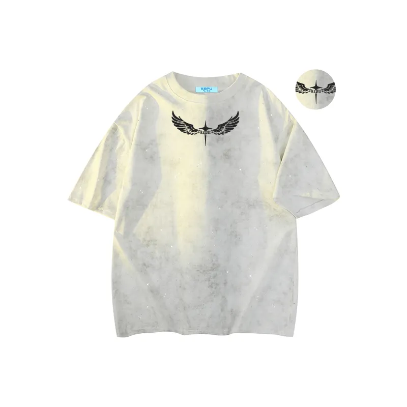 Kepu T Shirt Unisex Tie Dye Black-4