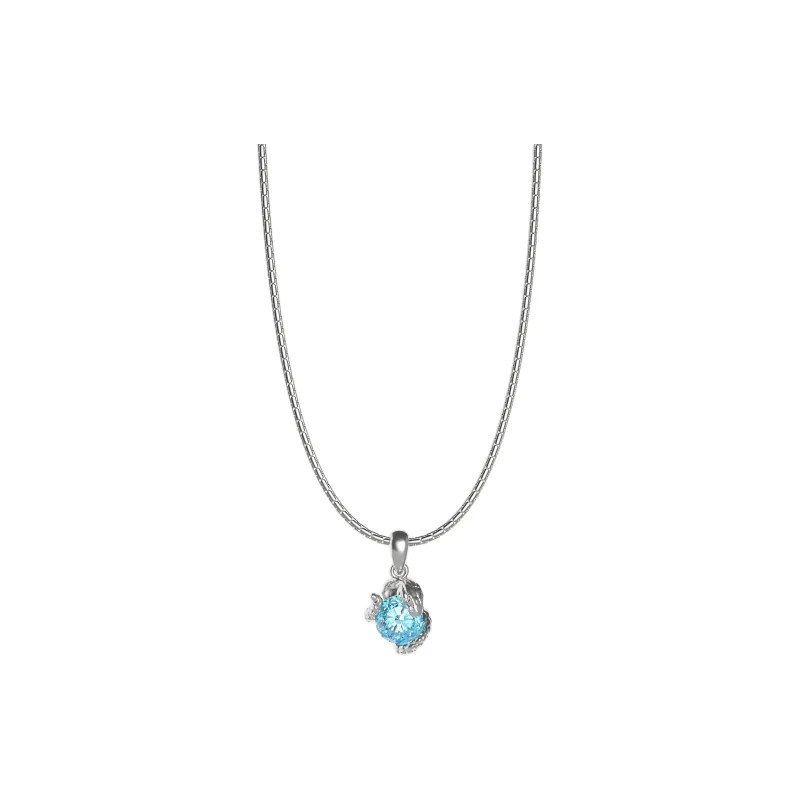 ICEGANG White Gold Plated Copper Necklaces Unisex-3