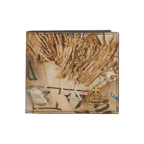 Vivienne Westwood Polyurethane Polyester Cotton Wallet Men's Light Brown