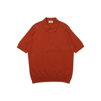 JOHN SMEDLEY Polo Shirt Men's Brick Red
