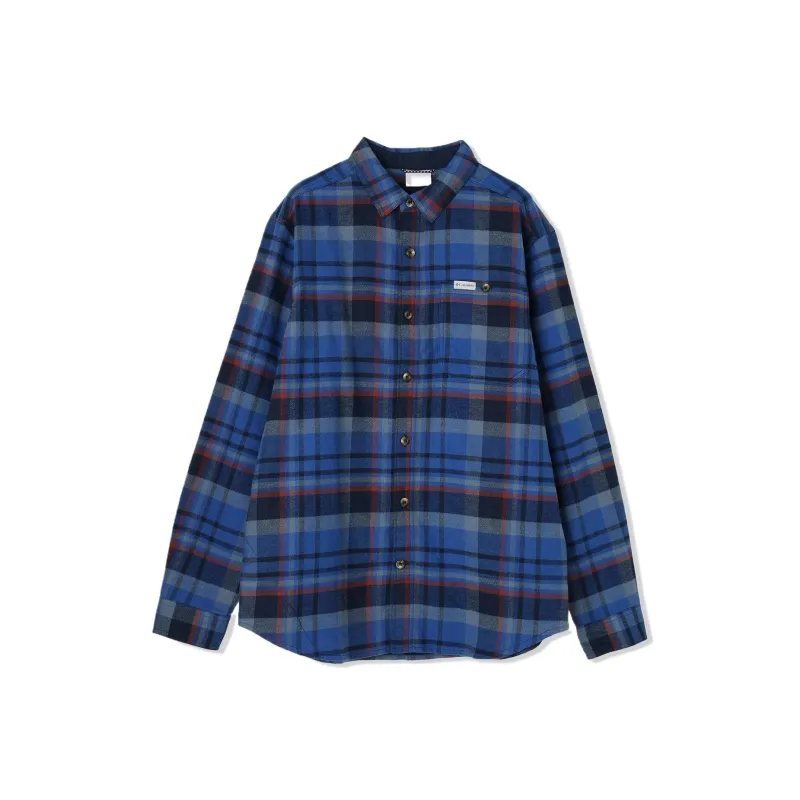 Columbia Pitchstone Shirt Men's Preppy Marine Plaid-0