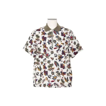Sacai SS25 Polo Shirts Men Ivory White
