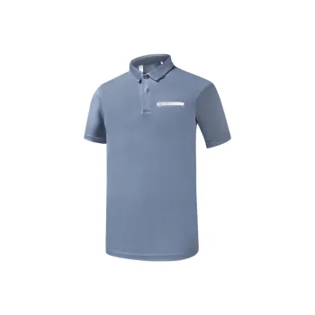 FILA Latte Girl 3.0 Polo Shirts Men Iron Paint Blue