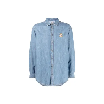 MOSCHINO Shirts Men Blue