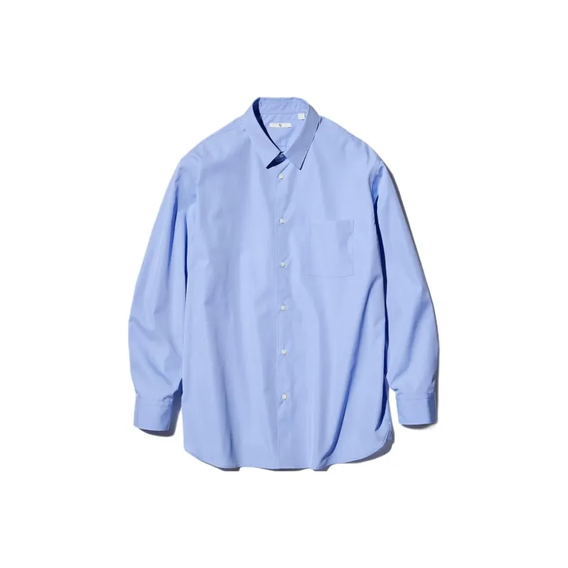 Jil Sander X UNIQLO Jil Sander Collaboration Shirts Men Light Blue-0