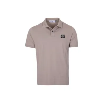 STONE ISLAND Logo Patch Short Sleeved Polo Shirt