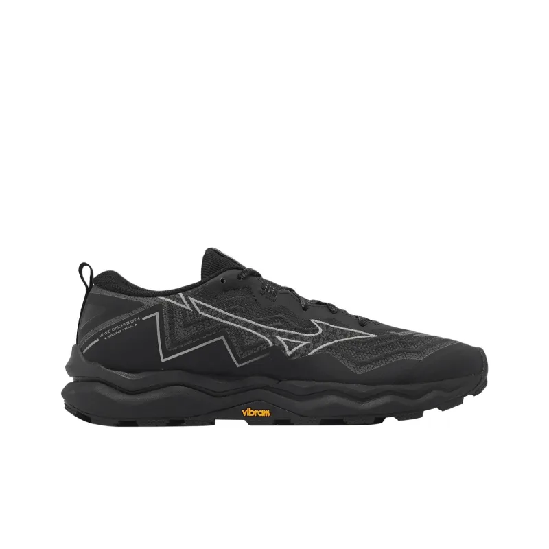 Mizuno Wave Daichi 9 Abrasion Resistant Slip Resistant Low Top Trail Running Shoes Men's Black-1