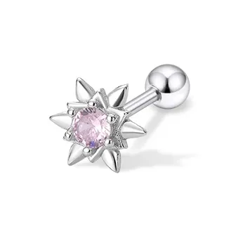 ETAHLOVE S925 Silver Stud Earrings Unisex-25
