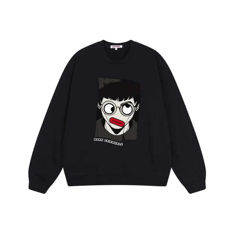 FAIRWHALE Loose Fit Pullover Drop Shoulder Crew Neck Sweatshirt Unisex-0
