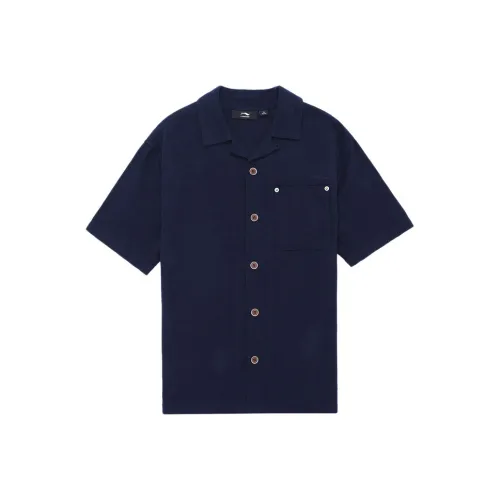 LI-NING 1990 Shirt Men's Dark Marine Blue