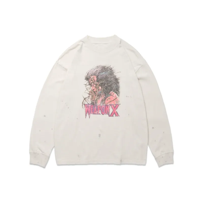VESSEL X MARVEL Collaboration Collection Sweatshirt Unisex White-0