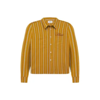 RHUDE Shirts Men Earth Yellow