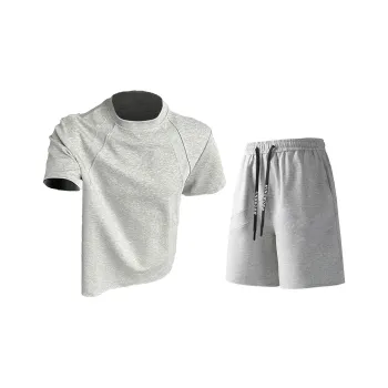 GWAF Casual Sportswear Unisex Gray Top+Gray Pants