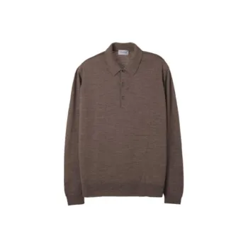 JOHN SMEDLEY Polo Shirt Men's Brown