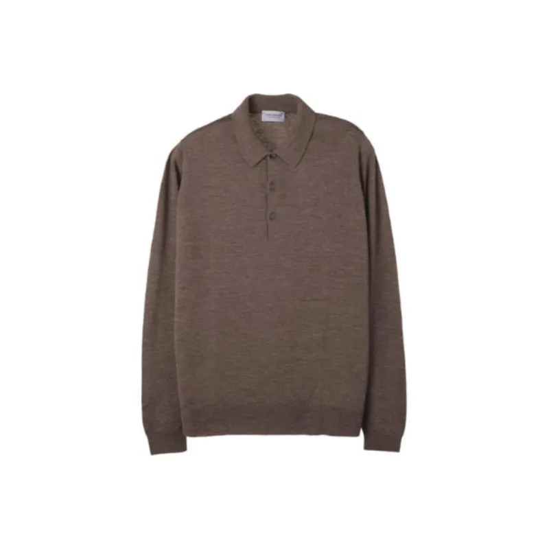 JOHN SMEDLEY Polo Shirt Men's Brown-0
