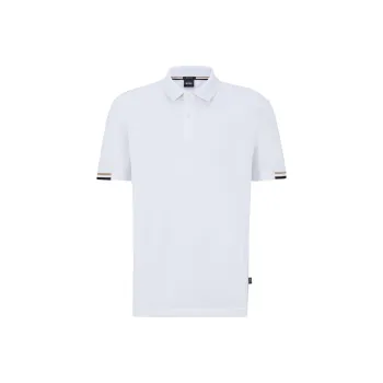 HUGO BOSS Rubberized Logo Regular Fit Polo Shirt