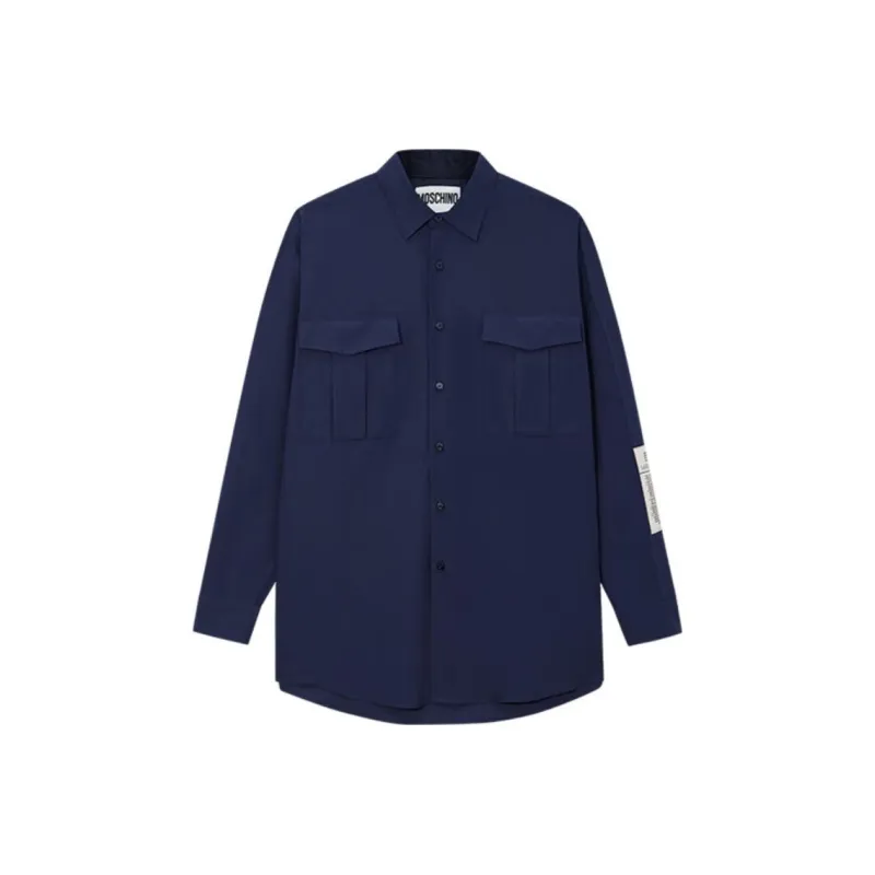 MOSCHINO Shirts Men Blue-0