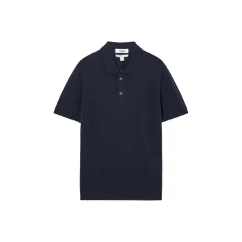 COS Polo Shirts Men Navy Blue