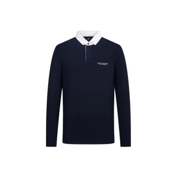 ARMANI EXCHANGE Polo Shirts Men Navy Blue