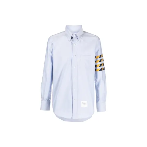 THOM BROWNE Shirts Men Light Blue