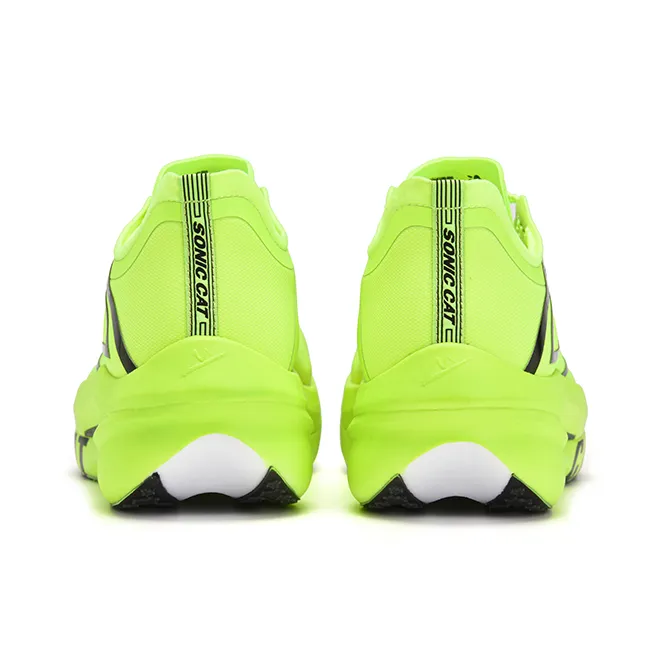 Sonic Cat Cushioning, Slip Resistant, And Abrasion Resistant Low Top Marathon Running Shoes Unisex Neon Green-4