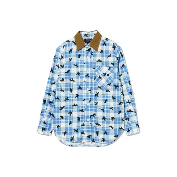 Beams Shirts Men Blue