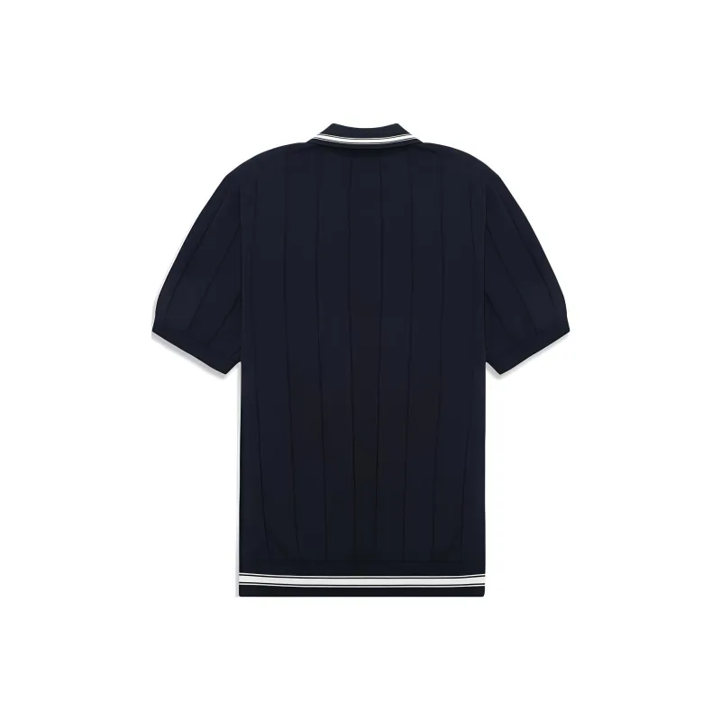 LI NING 1990 Classic Collection Polo Shirt Men's Deep Mysterious Blue-1