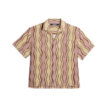 Jacquemus La Chemise Jean Summer Sketch Bowling Shirt