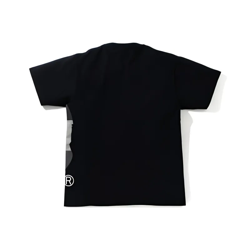 A BATHING APE Color Block Side Big Ape Head Tee-1