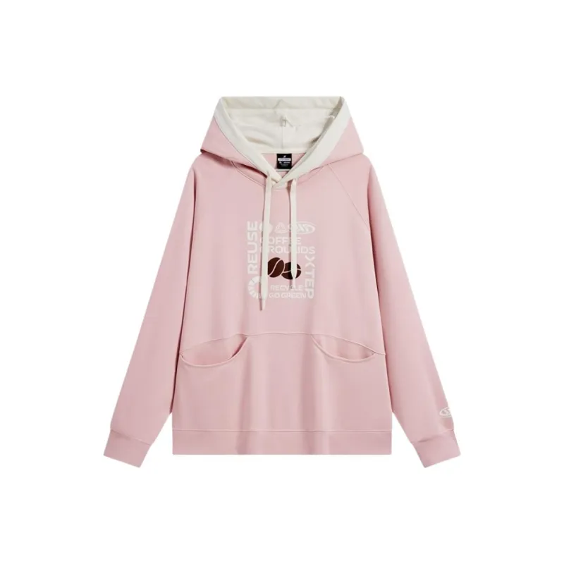 XTEP x WANGHEDI,LIANMINGKUAN Sweatshirt Unisex Pure Pink-0
