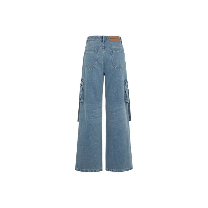 Three Quarters Jeans Women's Blue-1