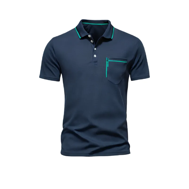 Bejirog Polo Shirt Men's Navy Blue-0