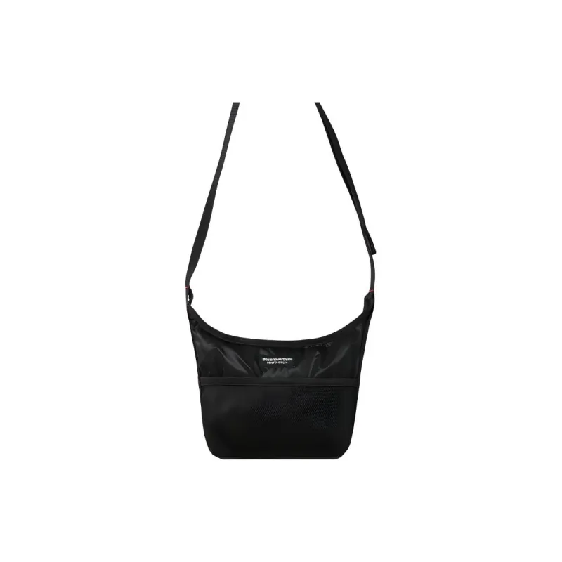 Thisisneverthat Nylon Mesh Pocket Shoulder Bag, Crossbody Bag Mini Unisex Black-2