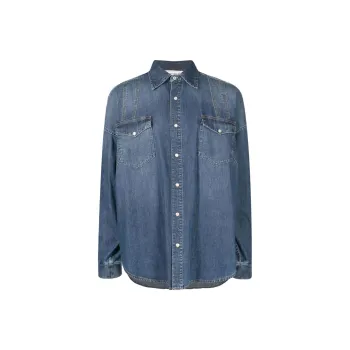 Alexander McQueen Buttoned Denim Shirt