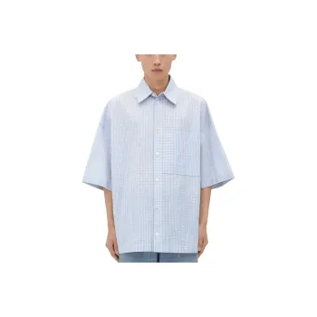 Bottega Veneta Bv Embroidered Check Overshirt