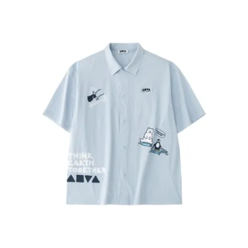 Anta x ZHENGJIUBEIJIXIONG LIANMINGKUAN Shirt Unisex Light Sky Blue