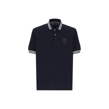 Brunello Cucinelli Logo Embroidered Short Sleeved Polo Shirt