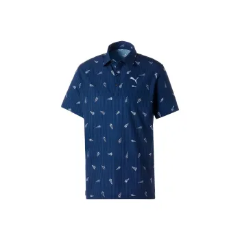 PUMA Golf Polo Shirts Men Marine Blue