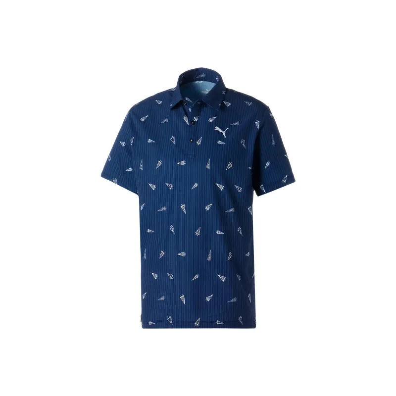PUMA Golf Polo Shirts Men Marine Blue-0