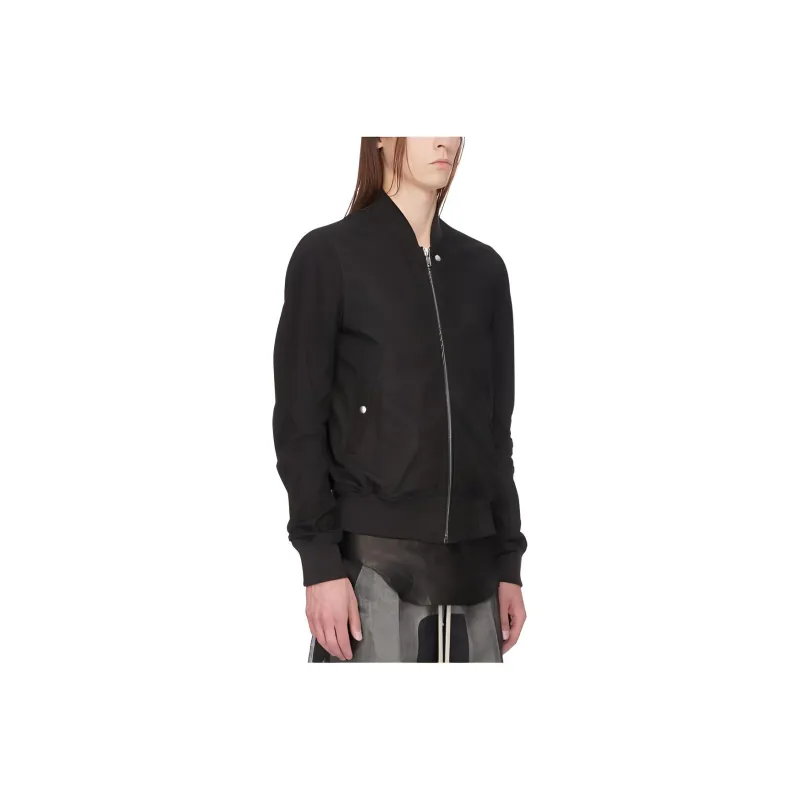 RICK OWENS Classic Flight Zip Up Bomber Jacket-1