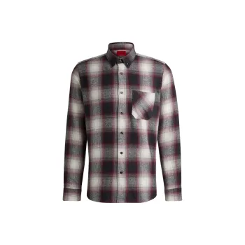 HUGO BOSS Checked Cotton Shirt
