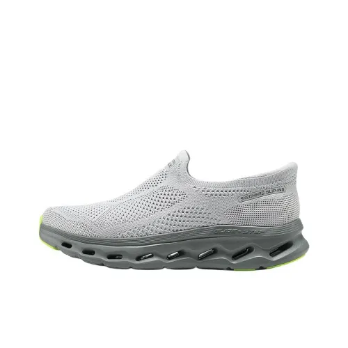 Skechers MEN'S GO WALK Anti Slip Wear Resistant Low Top Casual Shoes Men's Light Gray