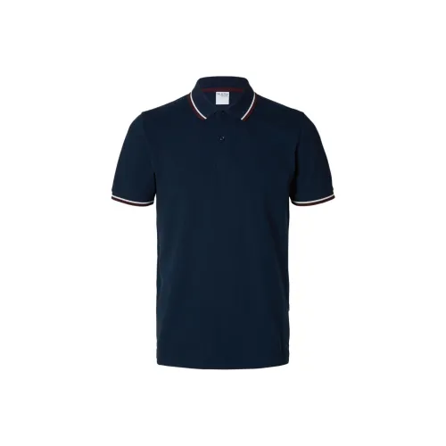SELECTED Polo Shirt Men's Dark Sapphire